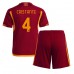 AS Roma Bryan Cristante #4 Babykleding Thuisshirt Kinderen 2023-24 Korte Mouwen (+ korte broeken)